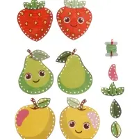 Развивающий набор "Шьем Сами. Фрукты" LIP1411