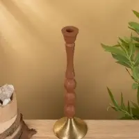 Подсвечник на 1 свечу "Бисквит" 10,5х10,5х34,5 см