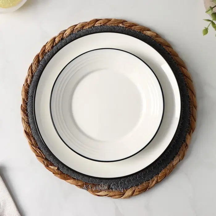 Салфетка сервировочная на стол Доляна &laquo;Мэг&raquo;, 25&times;25 см, цвет голубой