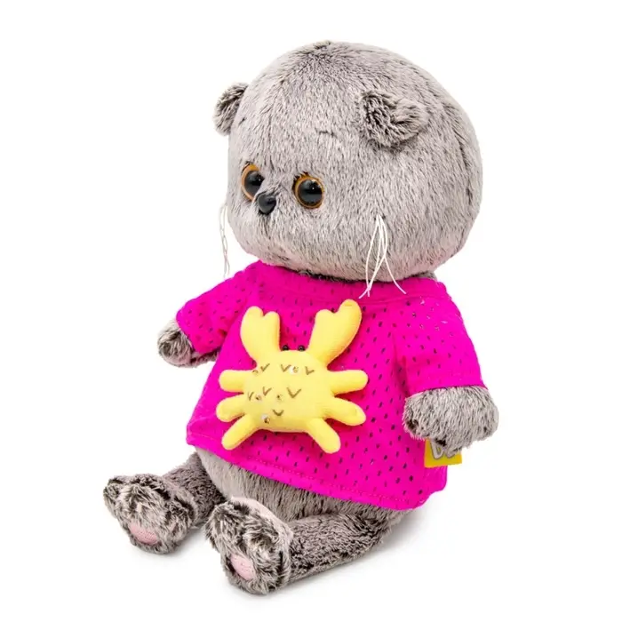 Мягкая игрушка "Басик BABY в лонгсливе с крабиком", 20 см BB-150