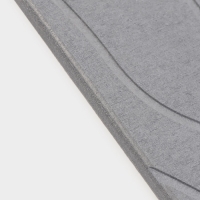 Диатомитовый коврик для сушки посуды 40х30  цвет серый