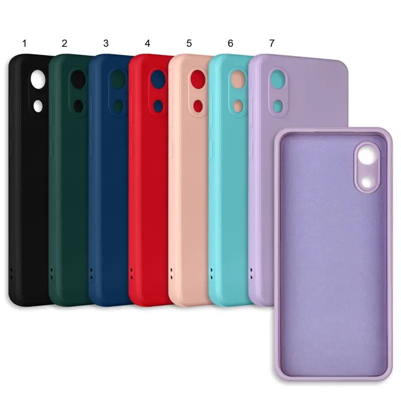 Чехол Samsung A03 Core цветной силикон