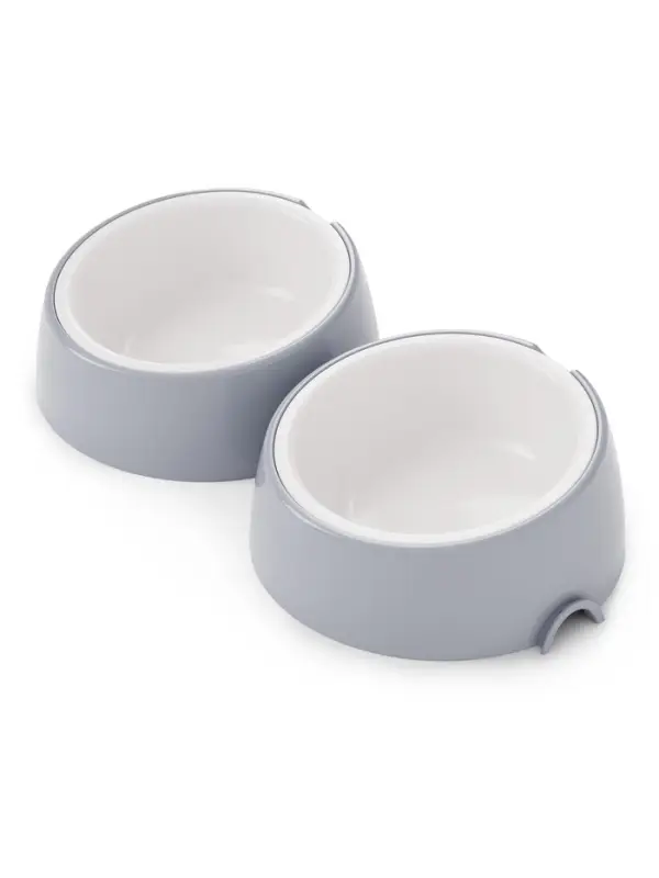 Лего-миска ALTA для животных с наклоном 0,3л СЕРАЯ