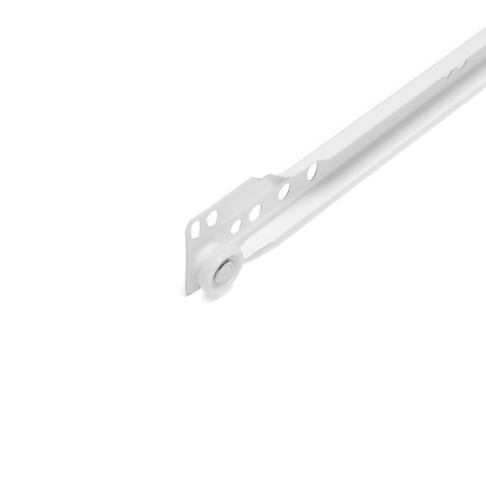 Роликовые направляющие ТУНДРА, L=400 мм, толщина 0,8 мм, белые, 2 шт.