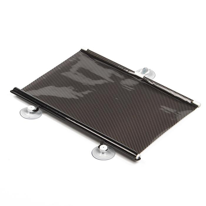 Автомобильная шторка на стекло, раздвижная 40&times;125 см, цвет черный
