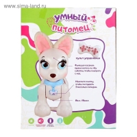 Робот собака &laquo;Умный питомец&raquo; ZHORYA, на пульте управления, интерактивный: реагирует на касания, звук, свет, на аккумуляторе