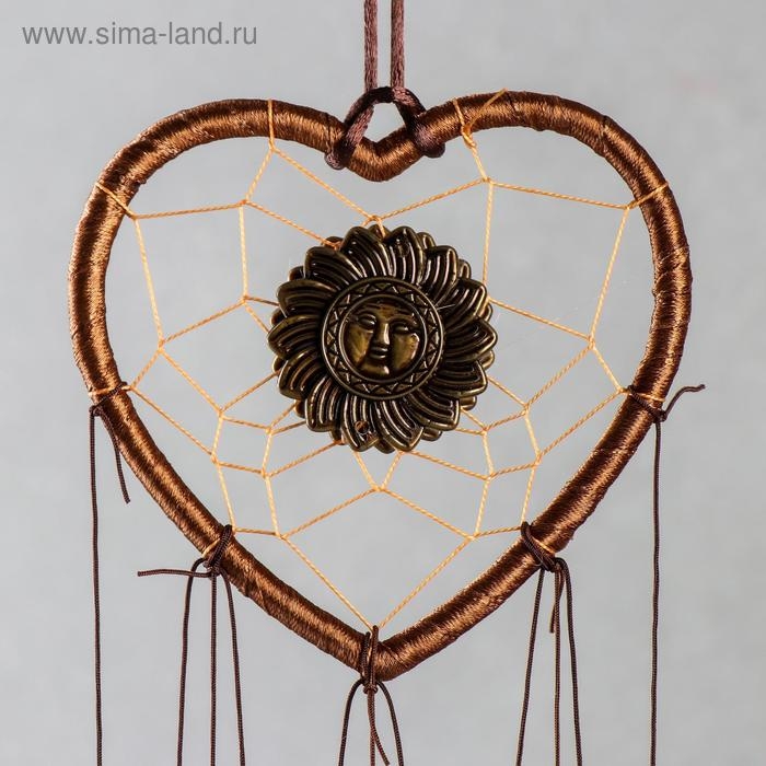 Музыка ветра+ловец снов "Солнце в сердце" 4 трубки 40 см