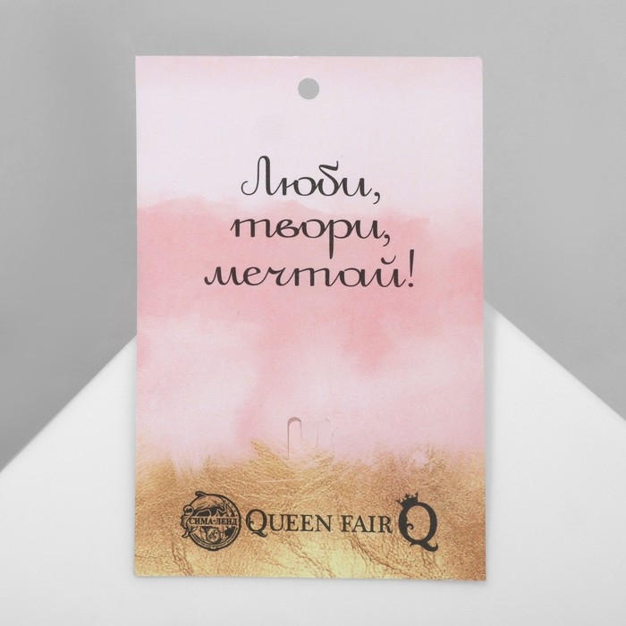 Брошь &laquo;Балерина&raquo; с лентой, цвет белый в золоте