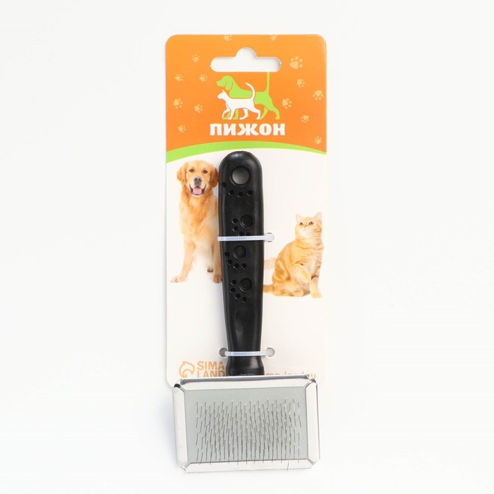 Пуходерка "Лапки" малая без капель, 6 х 12 см, чёрная