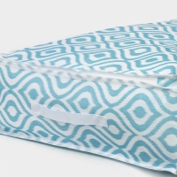 Кофр для хранения вещей Доляна &laquo;Лагуна&raquo; с ПВХ-окном, 80&times;45&times;15 см, цвет бирюзовый