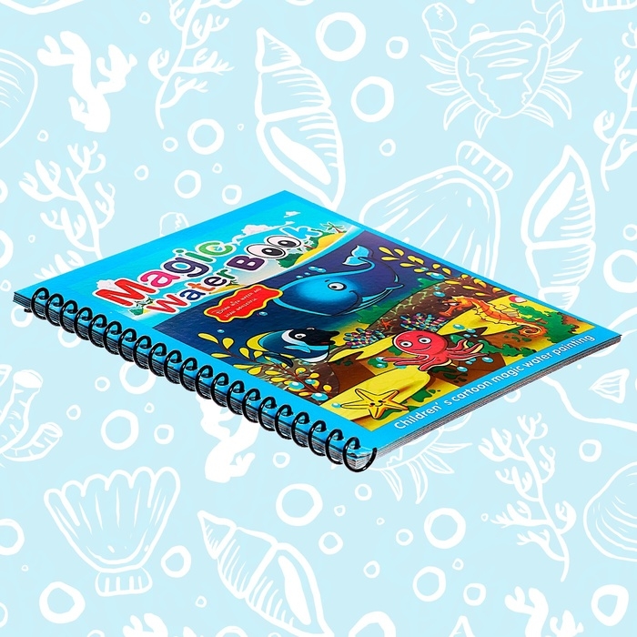 Книжка для рисования водой &laquo;Подводный мир&raquo;, с маркером