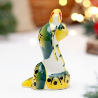 Новый год. Сувенир символ года "Кобра Королева", 7 см, фарфор