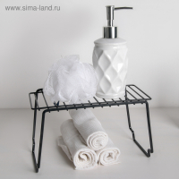 Полка универсальная Доляна, 24&times;14,3&times;14 см, цвет чёрный