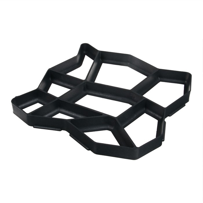 Форма для садовой дорожки, 42 &times; 42 &times; 4 см, чёрная