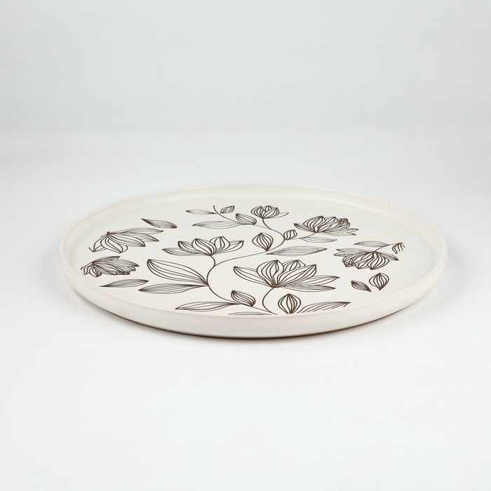 Блюдо керамическое &laquo;Цветочная поляна&raquo;, 27,3 см