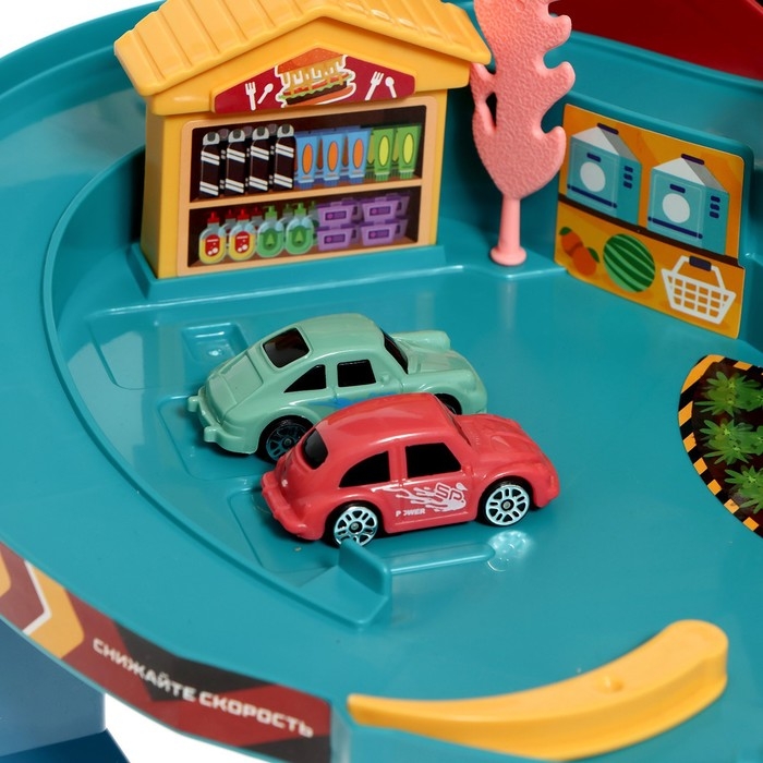 Автотрек &laquo;Виражи&raquo;, световые и звуковые эффекты, работает от батареек