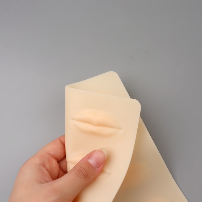 Искусственная кожа для тату и татуажа губ, 24,5 &times; 15 см, цвет бежевый