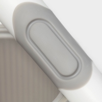 Ёршик для унитаза SAVANNA, настенный, силиконовый с емкостью для моющего средства, 10.5&times;10.5&times;41 см, белый