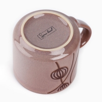 Кружка керамическая &laquo;Абстракция&raquo;, 320 мл, цвет бронзовый