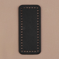 Донце для сумки, прямоугольное, 18 &times; 8 &times; 0,3 см, цвет чёрный