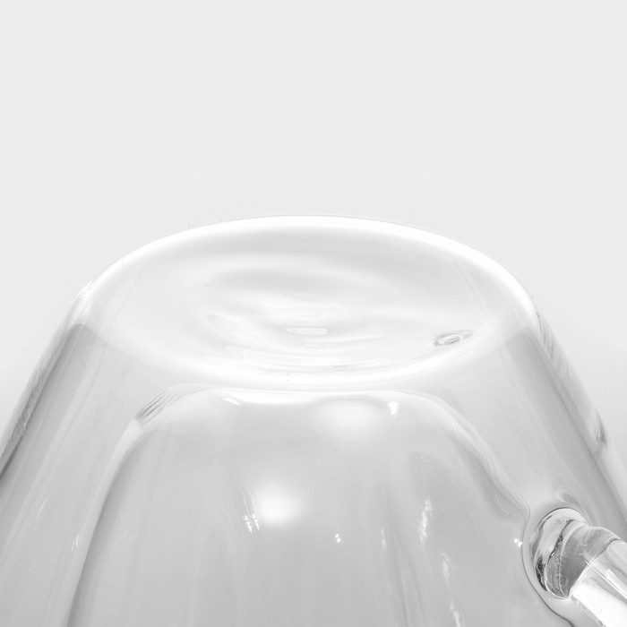 Кружка стеклянная с двойными стенками Magistro &laquo;Сердце&raquo;, 150 мл, 11&times;8&times;7,5 см