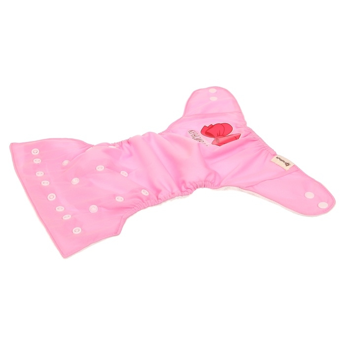 Многоразовый подгузник &laquo;Самая красивая&raquo;, 3-15 кг, цвет розовый, Крошка Я