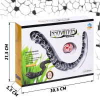 Животное радиоуправляемое &laquo;Змея&raquo;, свет, работает от аккумулятора, цвет черный