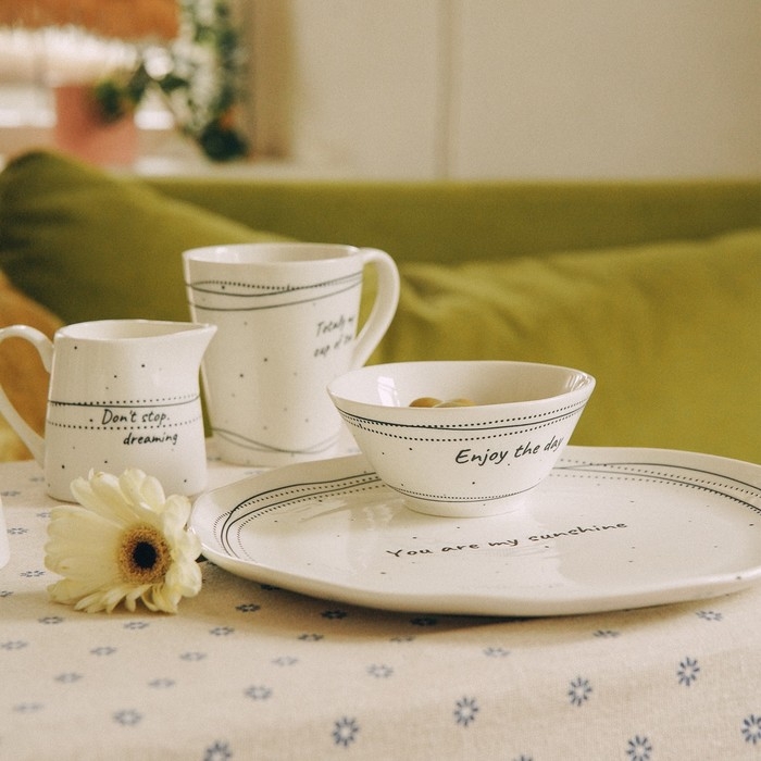 Набор салатников фарфоровых SL Home &laquo;Милый дом&raquo;, 250 мл, d=12 см, цвет белый