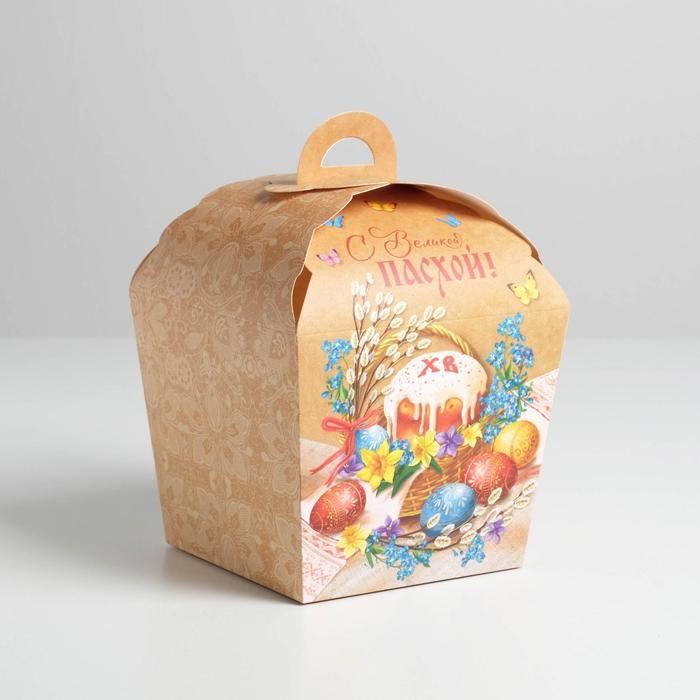 Коробка кондитерская, упаковка, &laquo;С Великой Пасхой&raquo;, 17 х 17 х 26 см 4601791