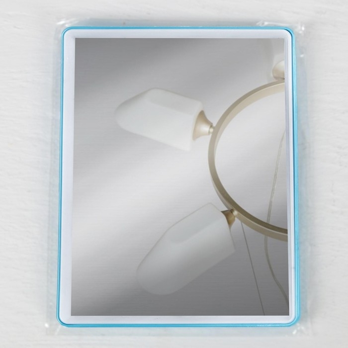 Зеркало настольное - подвесное, зеркальная поверхность 13,5 &times; 18,5 см, цвет МИКС