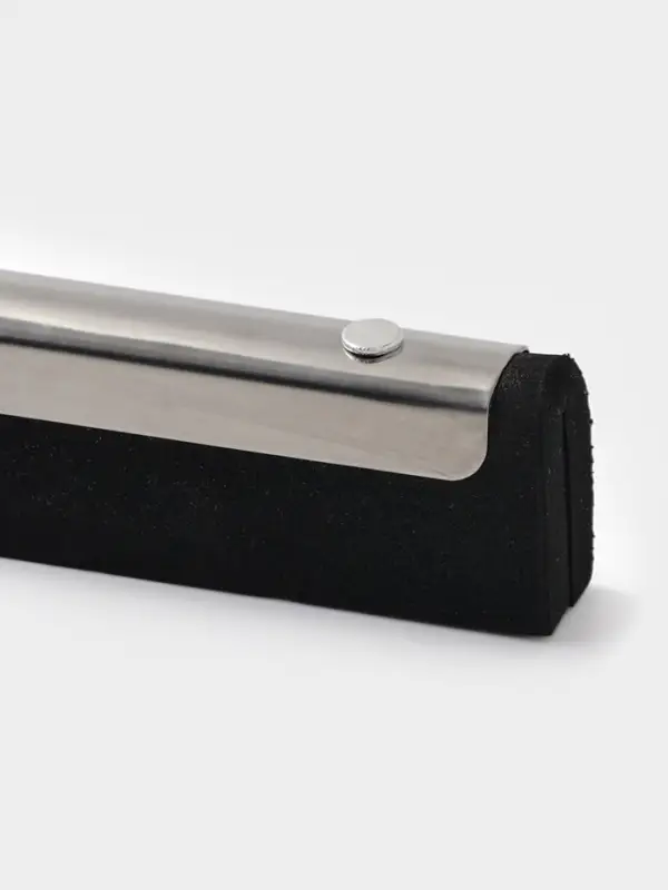 Водосгон для пола, основание нержавеющая сталь, стяжной хомут, 34.5 см