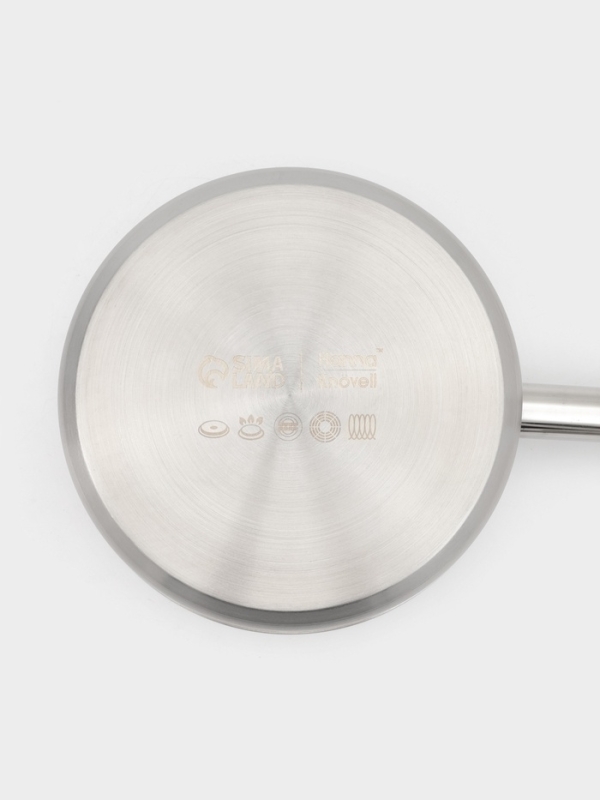 Ковш 2,8 л, d=18, h=11 см, с крышкой, толщина стенки 0,8 мм, индукция