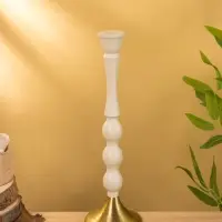 Подсвечник на 1 свечу "Фисташковый" 10,5х10,5х34,5 см