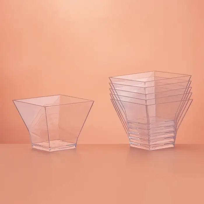 Форма пластиковая одноразовая для фуршета &laquo;Пагода&raquo;, 90 мл, прозрачная