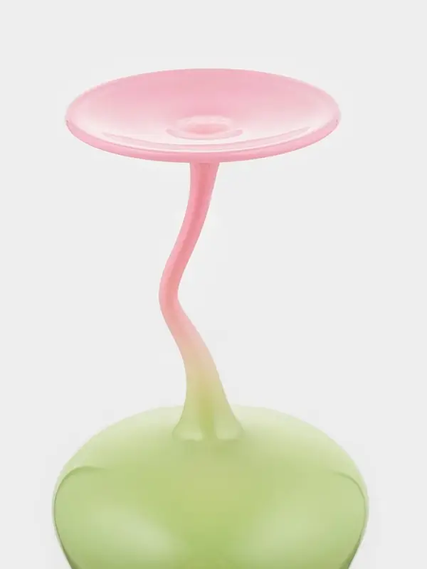 Бокалы для вина Pint, 465 мл, 8&times;19 см, набор 2 шт., стекло, зелёные, белые