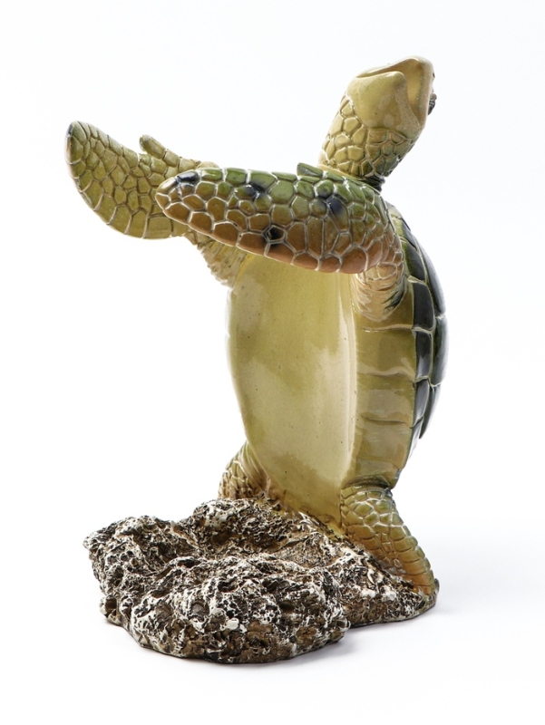 Подставка для бутылки "Черепаха" зеленая, 12х11х19см