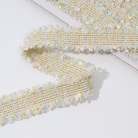 Тесьма декоративная &laquo;Твидовая&raquo;, двусторонняя, 30 мм, 5 &plusmn; 0,5 м, цвет пастельный