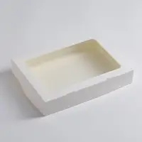 Коробка складная, с окном, белая, 28 х 20 х 5 см