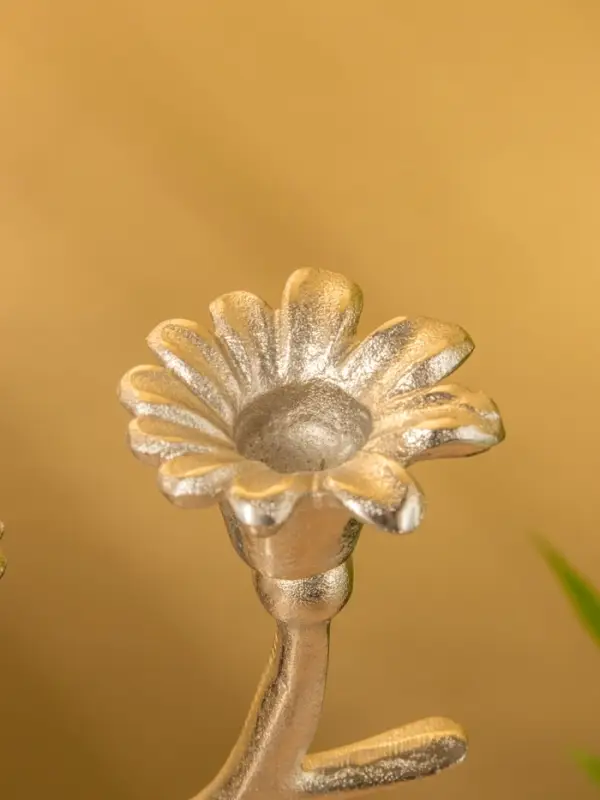 Подсвечник на 2 свечи &laquo;Дуэт&raquo;, 12&times;15&times;29 см, алюминий