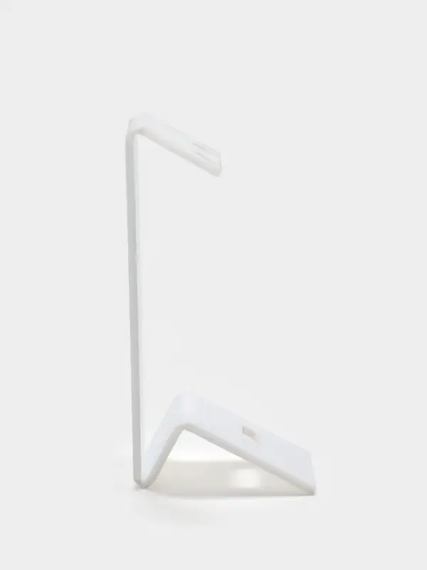 Подставка под серьги, кольцо, 4&times;4&times;9 см, толщина 1.5 мм, цвет белый, В ЗАЩИТНОЙ ПЛЁНКЕ