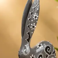 Сувенир "Заяц" дерево 10х3х24 см