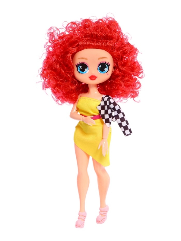 Кукла &laquo;Кудряшка Рина&raquo;, шарниры в руках, красный
