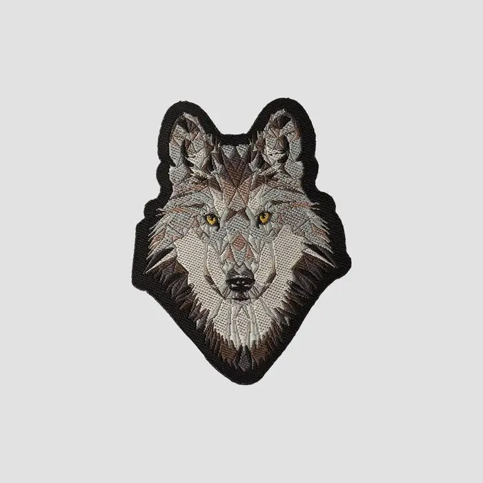 Термоаппликация &laquo;Волк&raquo;, 4.7&times;6 см, серая