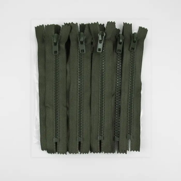 Молния &laquo;Трактор&raquo;, №8, неразъёмная, замок автомат, 18 см, хаки