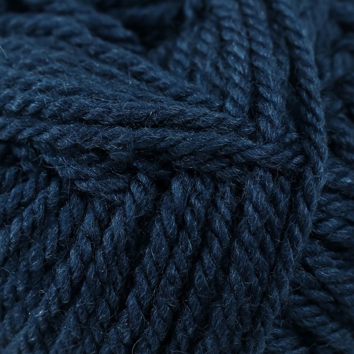 Пряжа для вязания спицами, крючком &laquo;Пехорский текстиль. Популярная&raquo;, 50% шерсть, 50% акрил, 133 м/100 г, (156 индиго)