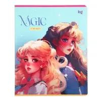 Тетрадь 48 листов, в клетку "Звезды в небе", обложка мелованный картон, выборочный уф-лак, МИКС