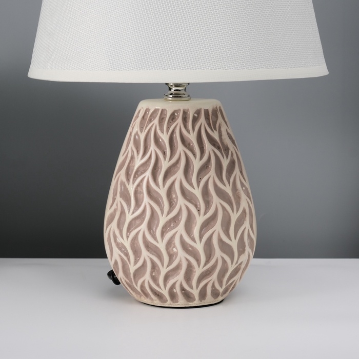 Настольная лампа с абажуром RISALUX &laquo;Риволи&raquo;, Е14, 40 Вт, 22&times;22&times;34.8 см