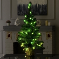 Умная гирлянда &laquo;Нить&raquo; 5 м роса, IP20, серебристая нить, 50 LED, управление с приложения, свечение RGB, USB