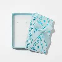 Коробочка подарочная под набор &laquo;Музыка&raquo;, 5&times;8 (размер полезной части 4.5&times;7.5 см), МИКС, вставка белая