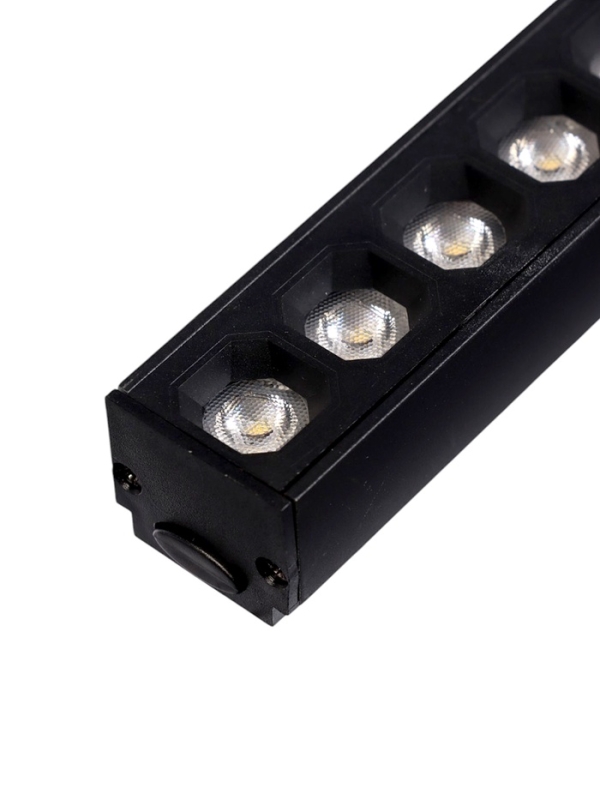 Трековый светильник, серия "Flat" FTL-004, 18Вт, 48В, 4000К, IP20, 370мм,черный